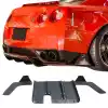 VSaero FRP LBPE v1 Valances w Diffuser 3pc for Nissan GT-R GTR R35 2009-2017 - Image 8