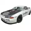 VSaero FRP TKYO Wide Body Fender Flares (front) 4pc 40mm for Nissan Skyline R32 1990-1994 > 2dr Coupe - Image 3