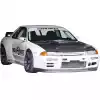 VSaero FRP TKYO Wide Body Fender Flares (front) 4pc 40mm for Nissan Skyline R32 1990-1994 > 2dr Coupe - Image 4