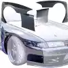 VSaero FRP TKYO Wide Body Fender Flares (front) 4pc 40mm for Nissan Skyline R32 1990-1994 > 2dr Coupe - Image 19