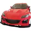 VSaero Plastic TKYO Wide Body Front Under Splitter for Mazda RX-8 SE3P 2009-2011 - Image 2