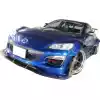 VSaero Plastic TKYO Wide Body Front Under Splitter for Mazda RX-8 SE3P 2009-2011 - Image 6