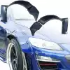 VSaero FRP TKYO Wide Body Fenders (front) 4pc 50mm for Mazda RX-8 SE3P 2004-2011 - Image 7