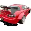 VSaero FRP TKYO Wide Body Fenders (rear) 4pc 80mm for Mazda RX-8 SE3P 2004-2011 - Image 3