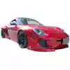 VSaero FRP TKYO v1 Wide Body Front Lip for Porsche Cayman 987 2006-2008 - Image 6