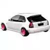 VSaero FRP MAM Wide Side Skirts 2pc for Honda Civic EK 1996-2000 > 3dr Hatchback - Image 3