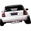 VSaero FRP MAM Wide Body Fender Flares (rear) 3pc 60mm for Honda Civic EK 1996-2000 > 3dr Hatchback - Image 13