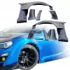 VSaero FRP VAR Wide Body Fenders (front) 8pc 50mm for Scion FR-S ZN6 2013-2016 - Image 1