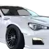 VSaero FRP TKYO v1 Wide Body Fenders (front) 4pc 45mm for Subaru BRZ ZN6 2013-2020 - Image 1