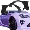 VSaero FRP AG T2 Wide Body Fenders (front) 4pc 50mm for Scion FR-S ZN6 2013-2016 - Image 9